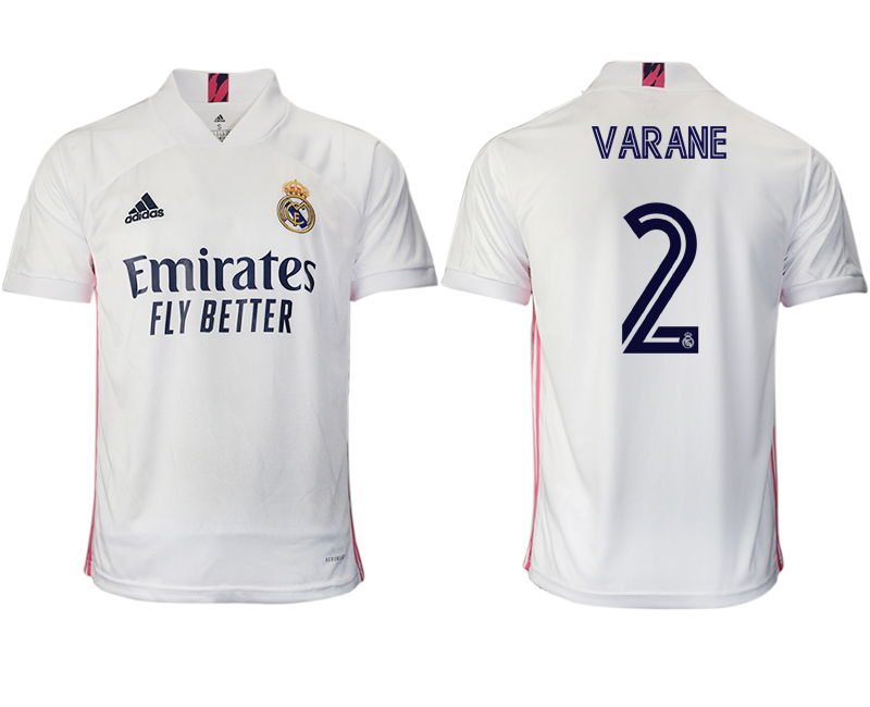 2020-21 Real Madrid home aaa version 2# VARANE soccer jerseys