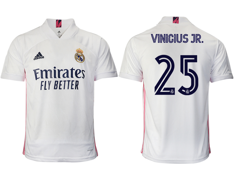 2020-21 Real Madrid home aaa version 25# VINICIUS JR. soccer jerseys