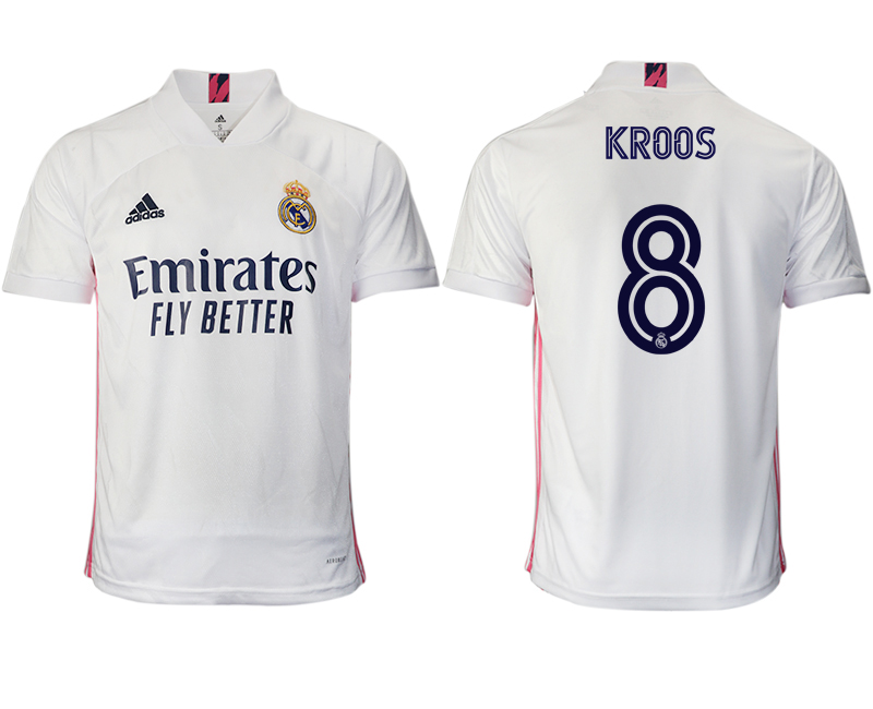 2020-21 Real Madrid home aaa version 8# KROOS soccer jerseys