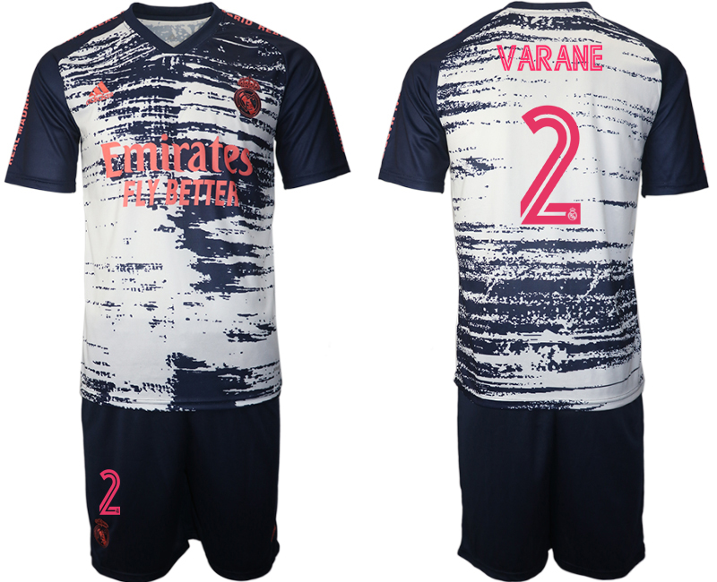 2020-21 Real Madrid training uniform 2# VARANE soccer jerseys