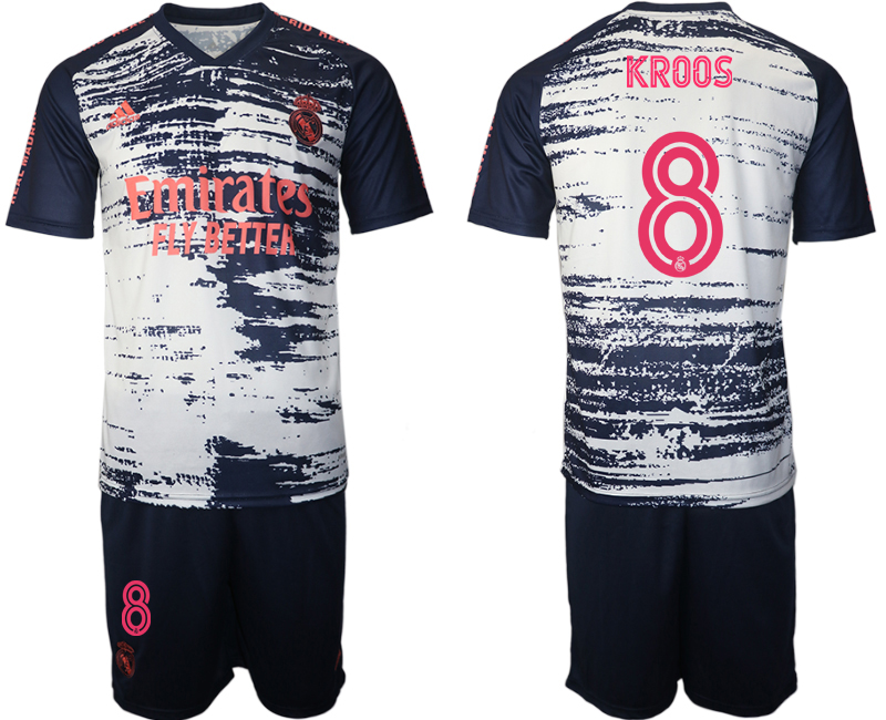 2020-21 Real Madrid training uniform 8# KROOS soccer jerseys