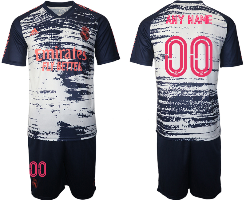 2020-21 Real Madrid training uniform any name custom soccer jerseys