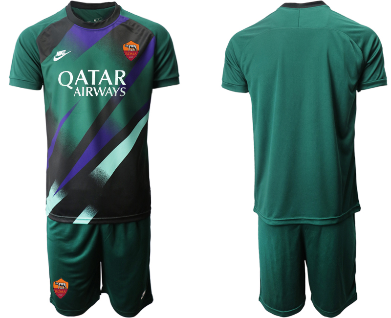 2020-21 Roma Dark Green Goalkeeper Soccer Jersey