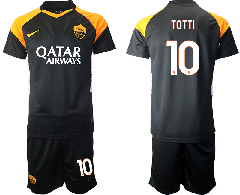 2020-21 Rome away 10# TOTTI black soccer jerseys