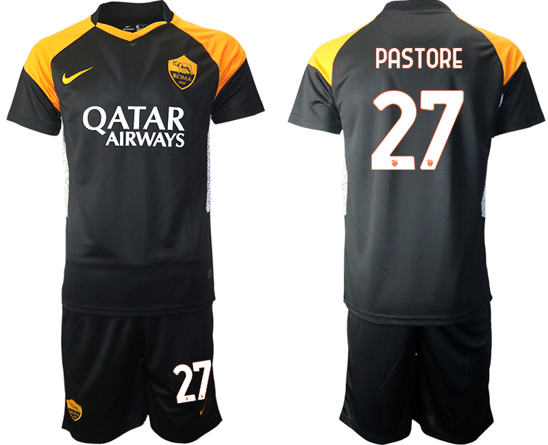 2020-21 Rome away 27# PASTORE black soccer jerseys