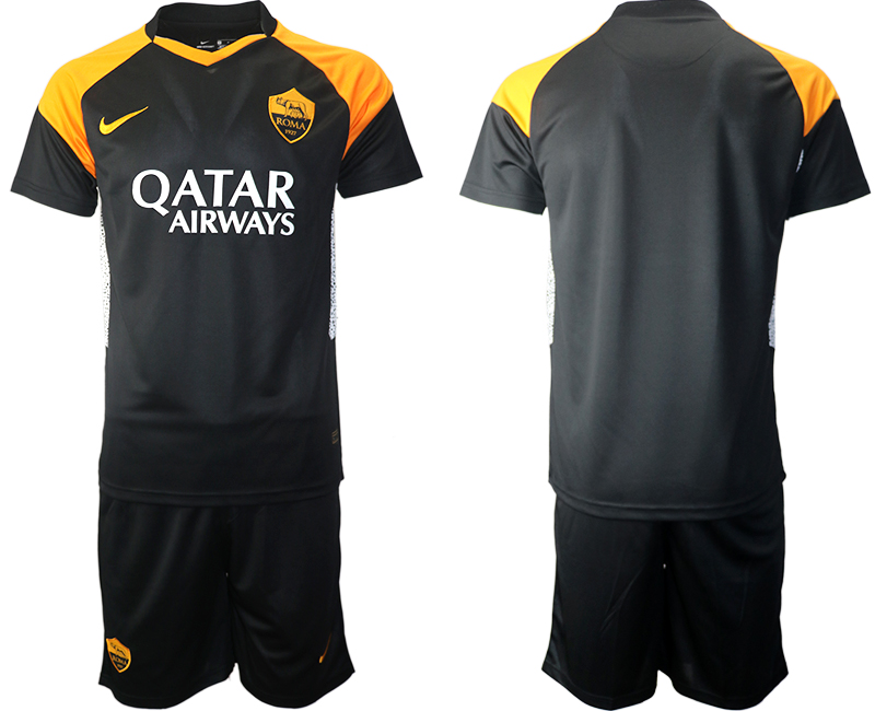 2020-21 Rome away black soccer jerseys