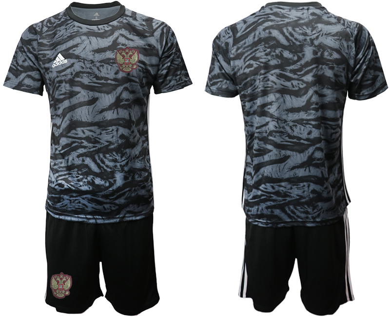 2020-21 Russia black goalkeeper soccer jerseys