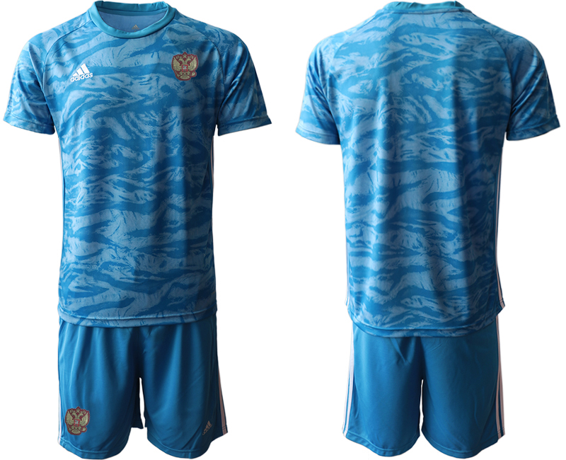 2020-21 Russia blue goalkeeper soccer jerseys