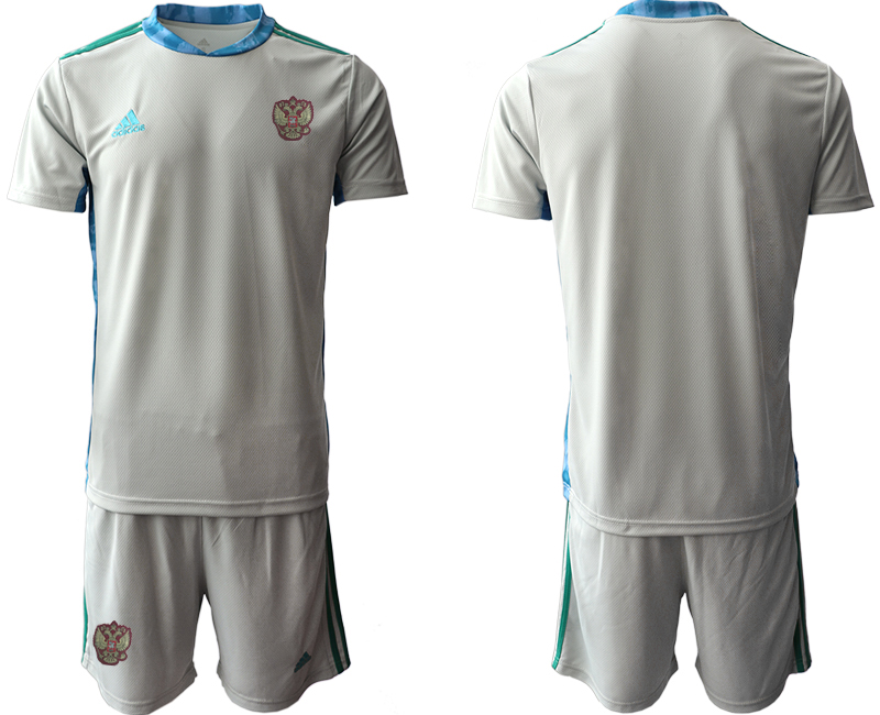 2020-21 Russia gray goalkeeper soccer jerseys