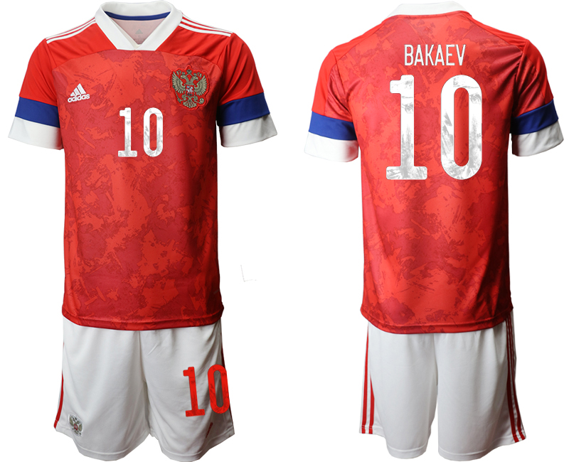 2020-21 Russia home 10# BAKAEV soccer jerseys