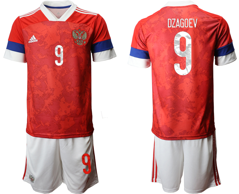 2020-21 Russia home 9# DZAGOEV soccer jerseys