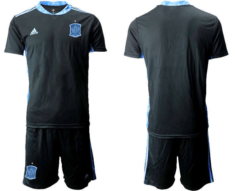 2020-21 Spain black goalkeeper soccer jerseys