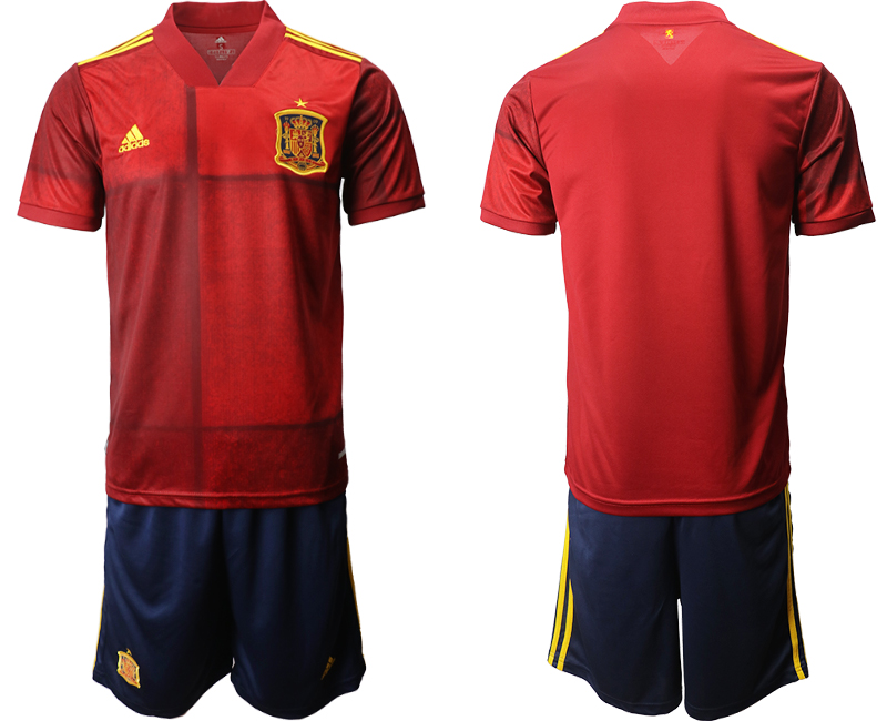 2020-21 Spain home soccer jerseys