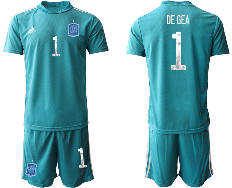 2020-21 Spain lake blue goalkeeper 1# DE GEA soccer jerseys