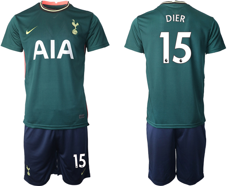 2020-21 Tottenham Hotspur away 15# DIER soccer jerseys