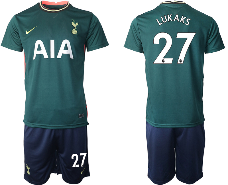 2020-21 Tottenham Hotspur away 27# LUKAKS soccer jerseys