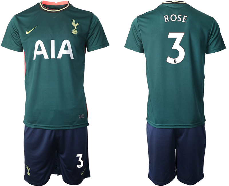 2020-21 Tottenham Hotspur away 3# ROSE soccer jerseys