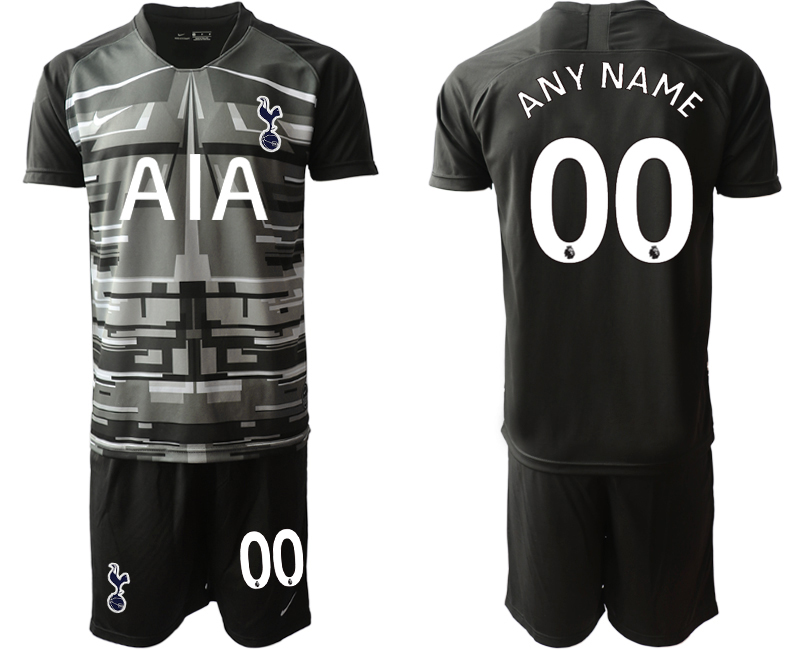 2020-21 Tottenham Hotspur black goalkeeper any name custom soccer jerseys