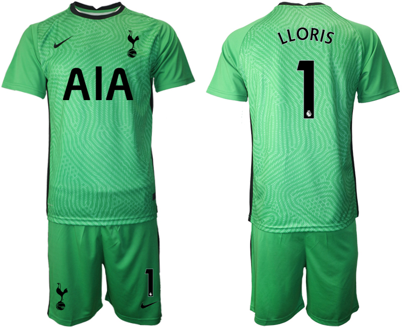 2020-21 Tottenham Hotspur green goalkeeper 1# LLORIS soccer jerseys