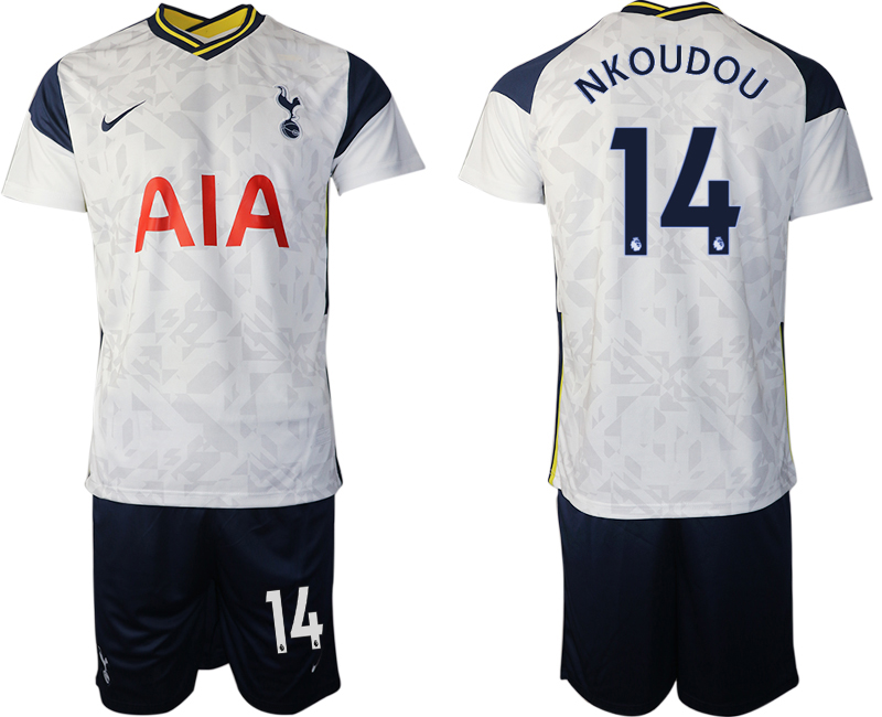 2020-21 Tottenham Hotspur home 14# NKOUDOU soccer jerseys