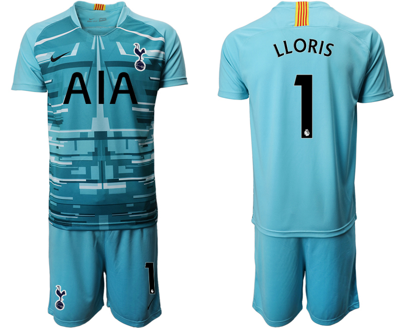 2020-21 Tottenham Hotspur lake blue goalkeeper 1# LLORIS soccer jerseys