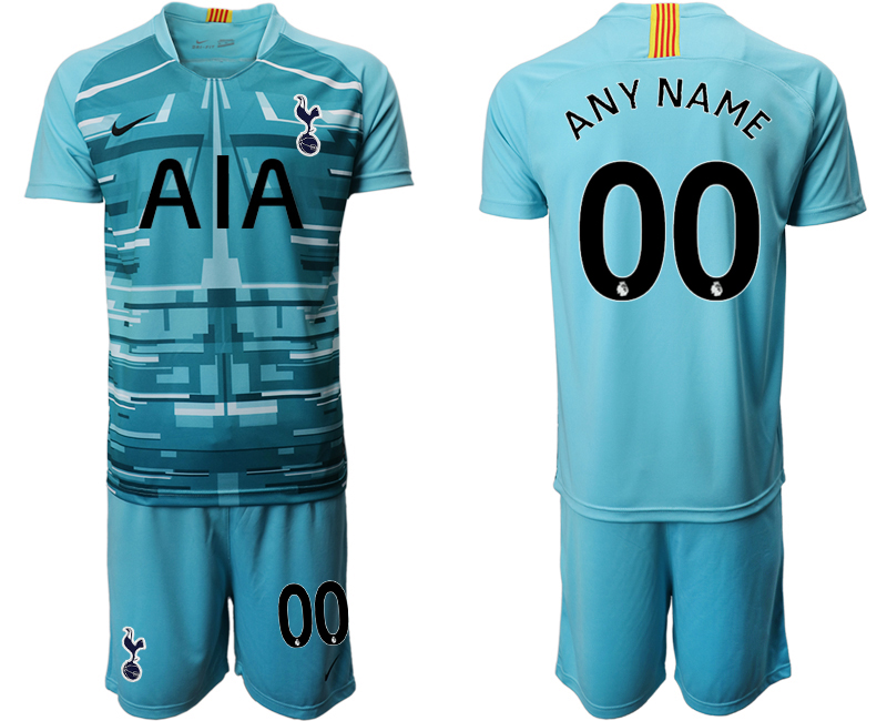 2020-21 Tottenham Hotspur lake blue goalkeeper any name custom soccer jerseys