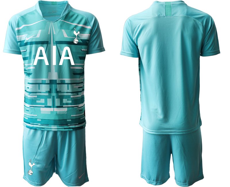 2020-21 Tottenham Hotspur lake blue goalkeeper soccer jerseys.