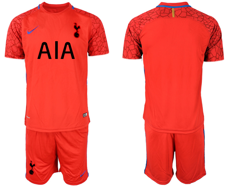 2020-21 Tottenham Hotspur red goalkeeper soccer jerseys.