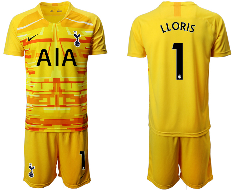 2020-21 Tottenham Hotspur yellow goalkeeper 1# LLORIS soccer jerseys.