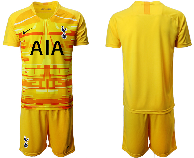 2020-21 Tottenham Hotspur yellow goalkeeper soccer jerseys.