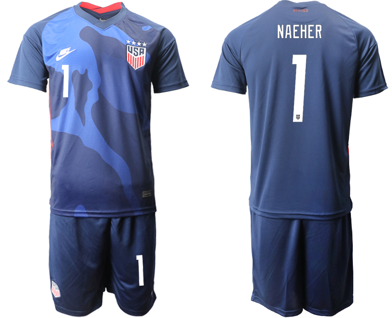 2020-21 United States away 1# NAEHER soccer jerseys