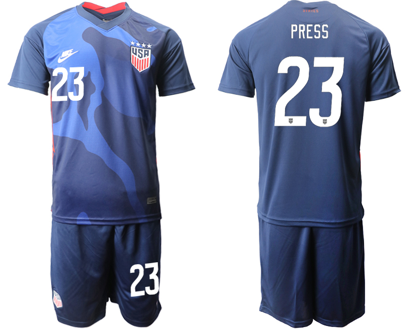 2020-21 United States away 23# PRESS soccer jerseys