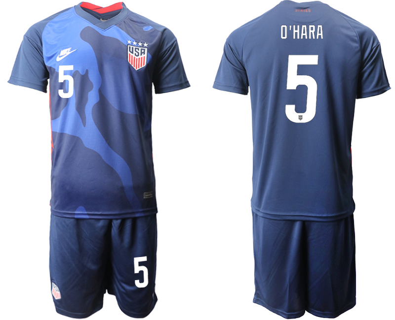 2020-21 United States away 5# O'HARA soccer jerseys