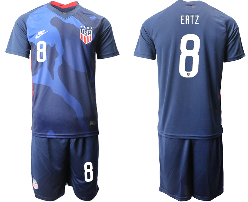 2020-21 United States away 8# ERTZ soccer jerseys