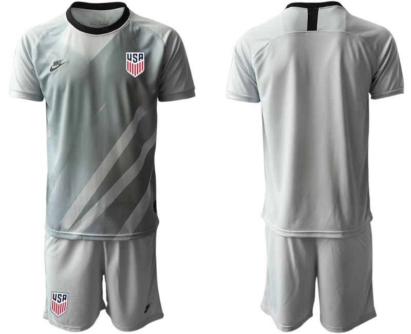 2020-21 United States gray goalkeeper soccer jerseys