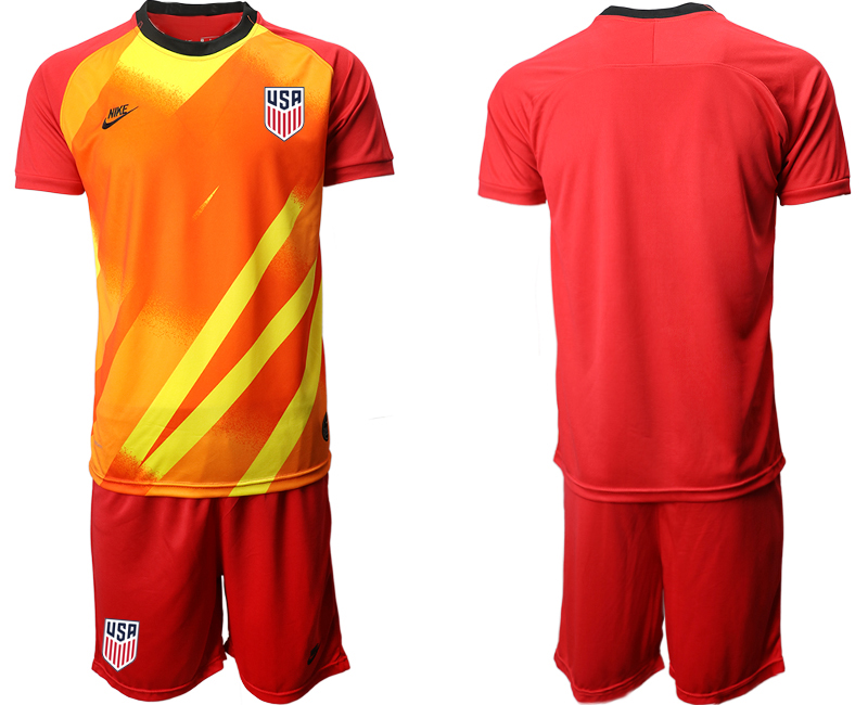 2020-21 United States red goalkeeper soccer jerseys