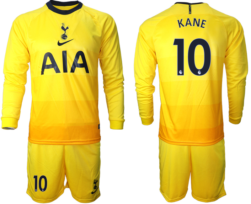 2020-21Tottenham Hotspur away 10# KANE long sleeve soccer jerseys