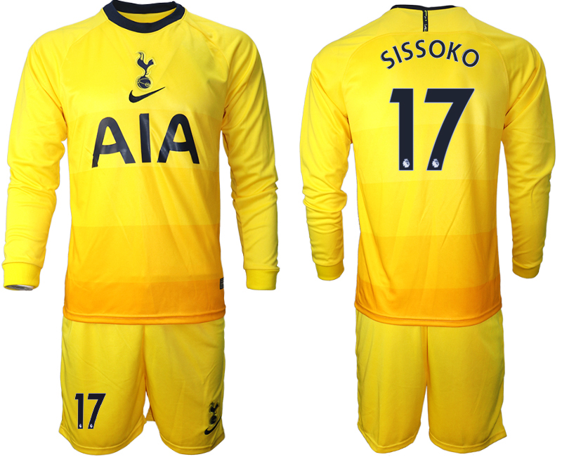 2020-21Tottenham Hotspur away 17# SISSOKO long sleeve soccer jerseys