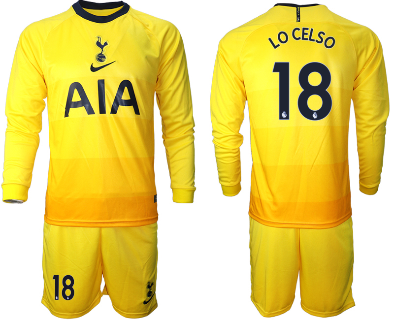 2020-21Tottenham Hotspur away 18# LOCELSO long sleeve soccer jerseys