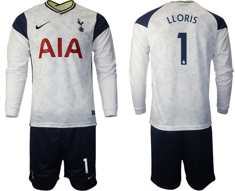 2020-21Tottenham Hotspur home 1# LLORIS long sleeve soccer jerseys