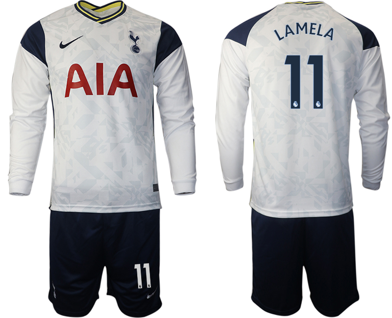 2020-21Tottenham Hotspur home 11# LAMELA long sleeve soccer jerseys