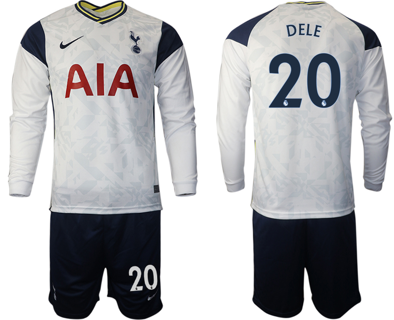 2020-21Tottenham Hotspur home 20# DELE long sleeve soccer jerseys