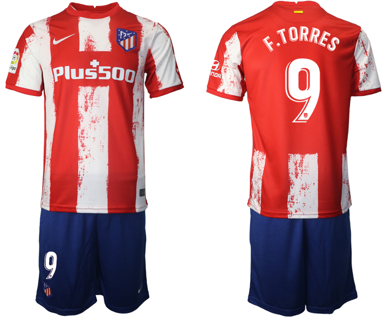 2021-22 Atlético Madrid home 9# F.TORRES soccer jerseys