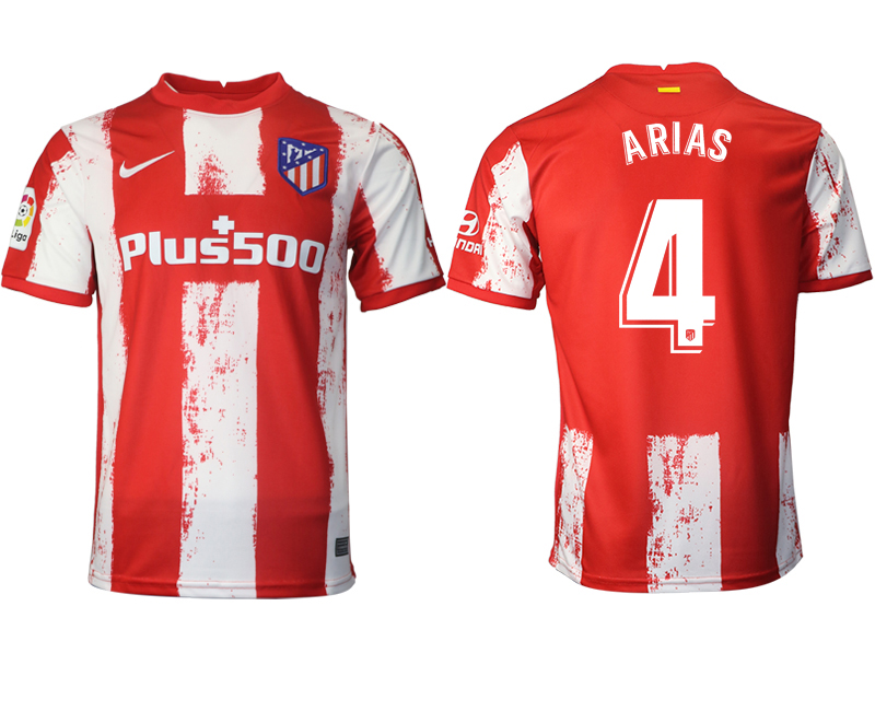 2021-22 Atlético Madrid home aaa version 4# ARIAS soccer jerseys