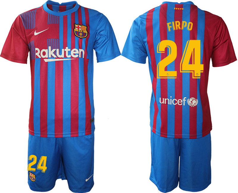 2021-22 Barcelona home 24# FIRPO soccer jerseys