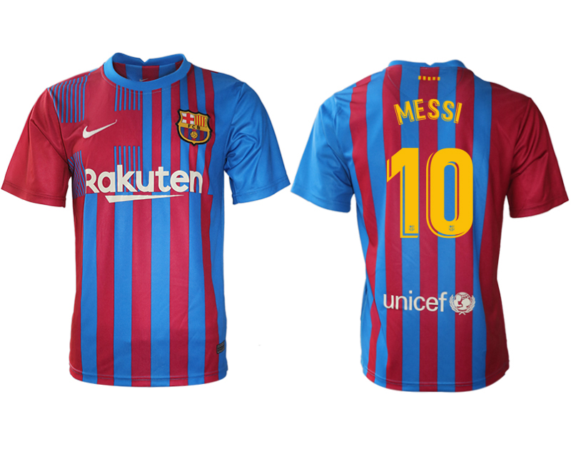 2021-22 Barcelona home aaa version 10# MESSI soccer jerseys