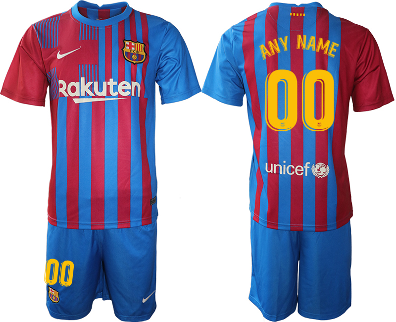 2021-22 Barcelona home away any name custom soccer jerseys