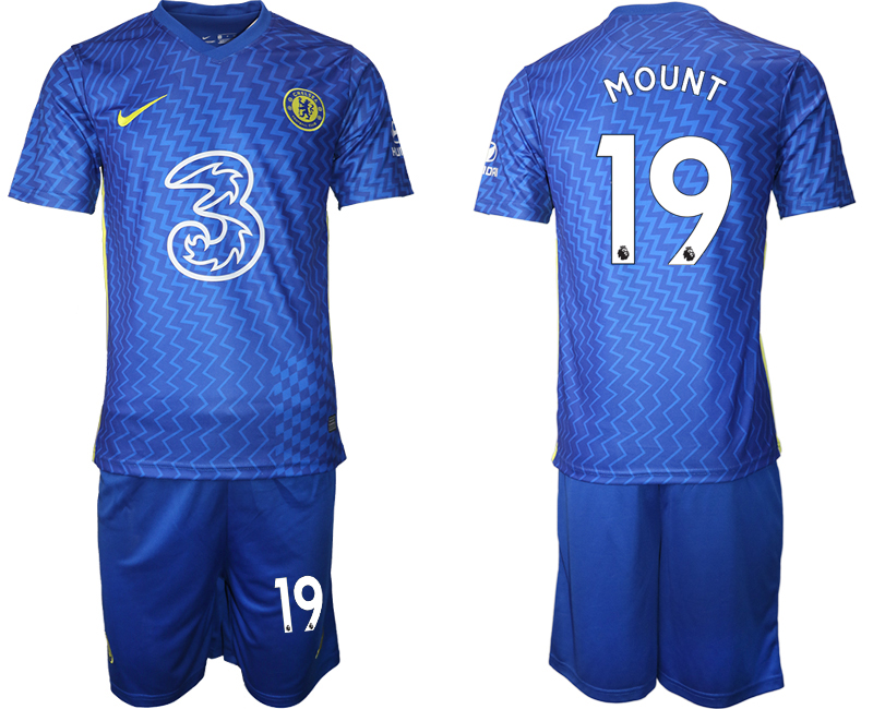 2021-22 Chelsea FC Hotspur home 19# MOUNT soccer jerseys