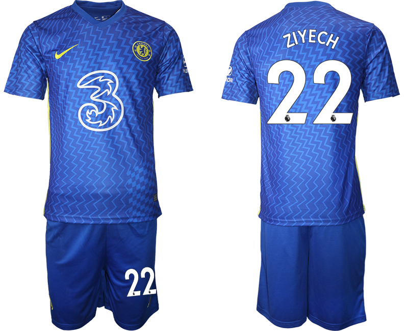 2021-22 Chelsea FC Hotspur home 22# ZIYECH soccer jerseys