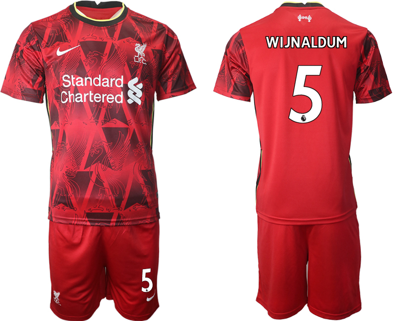 2021-22 Liverpool home 5# WIJNALDUM soccer jerseys